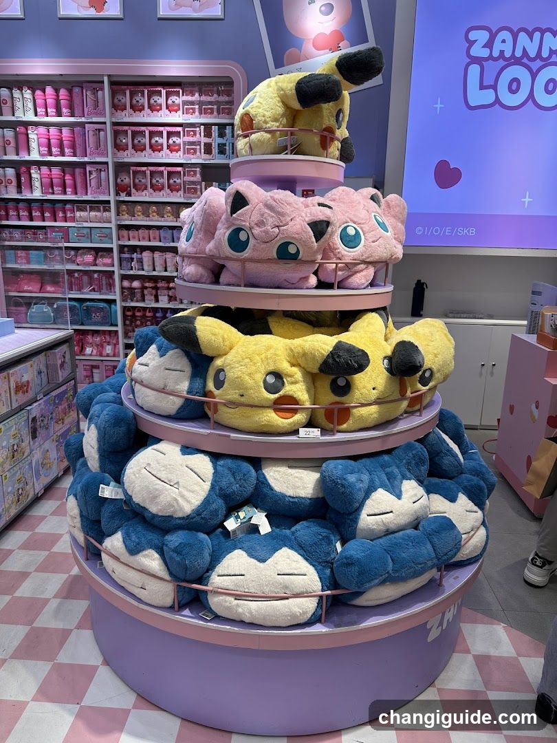Pokemon plush display