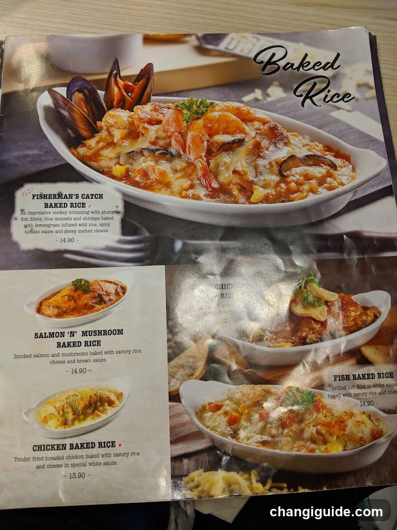 Baked Rice Menu Page