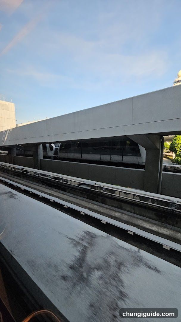 Elevated Train Track View