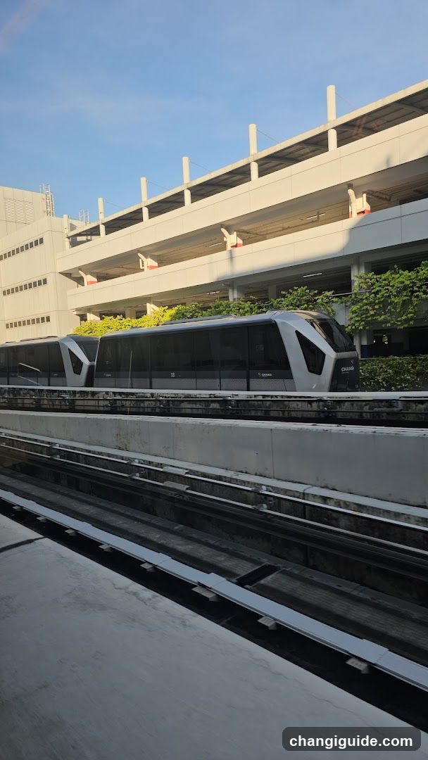 Monorail Train at Station