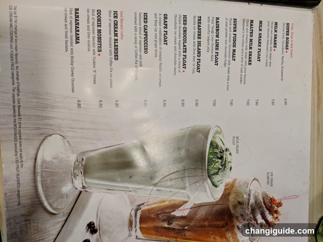 Coffee and Dessert Menu