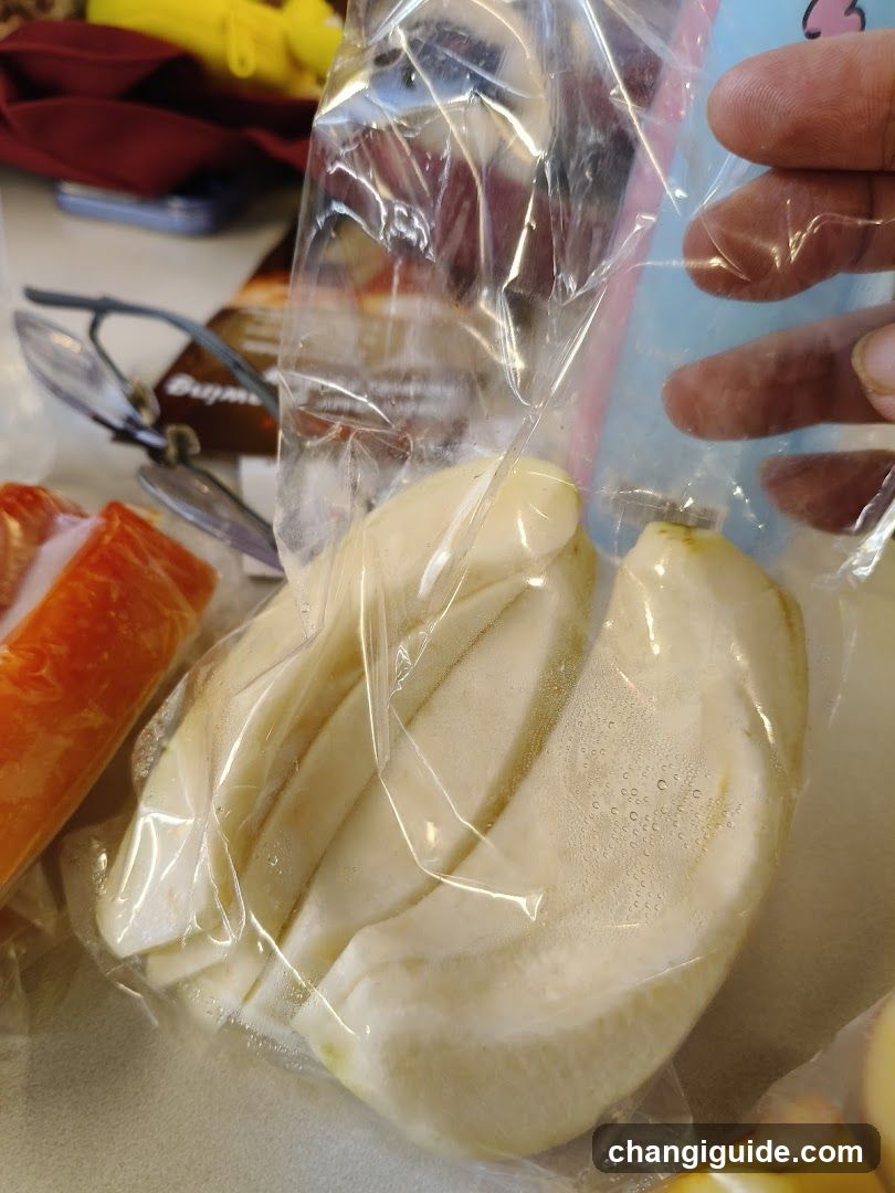 Sliced Fruit in Plastic Bag