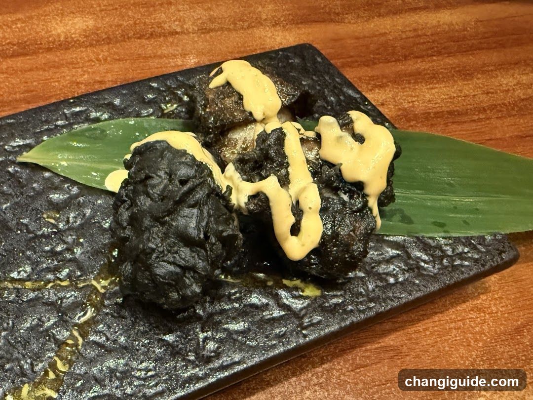 Blackened Meatballs with Sauce