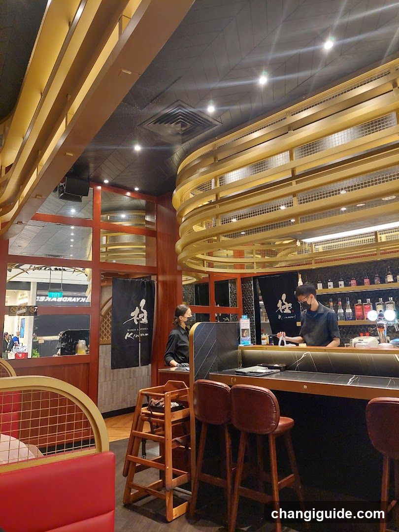 Interior of a Japanese-style bar or restaurant