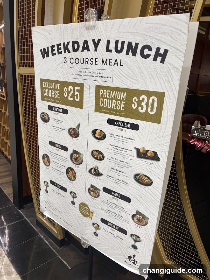 Weekday Lunch Menu Board