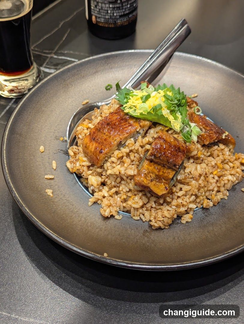 Eel Fried Rice with Garnish