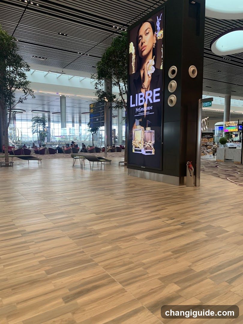 YSL Libre Advertisement in Airport Terminal