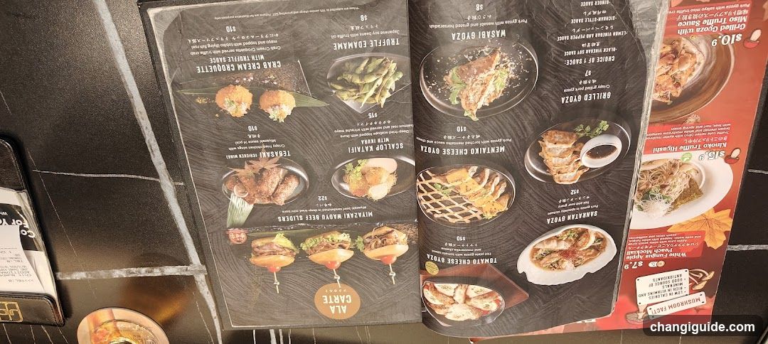 Japanese Restaurant Menu