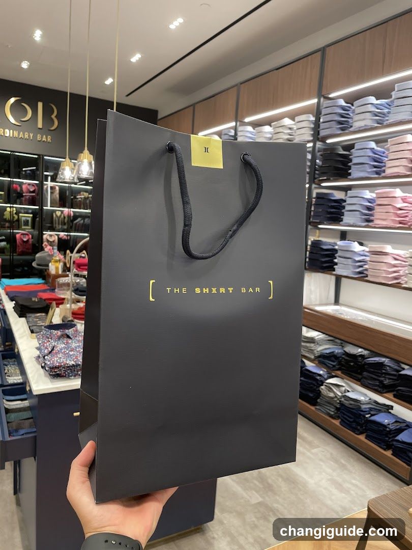 Shopping Bag in Store Interior