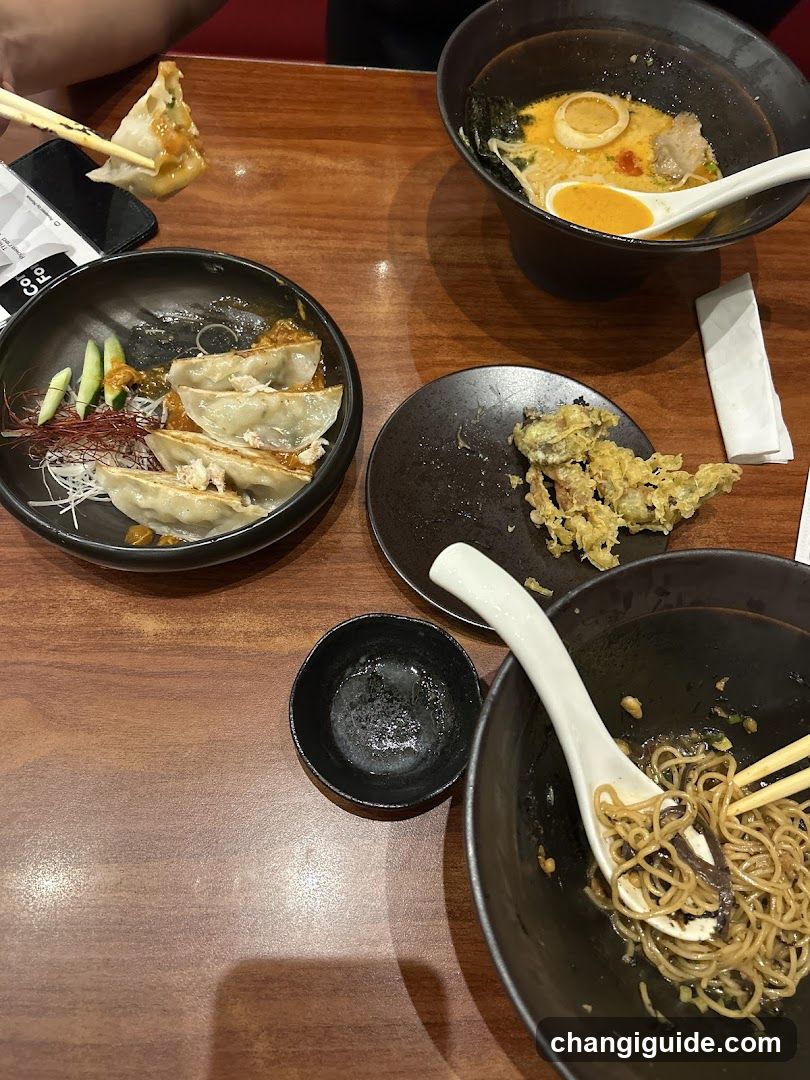 Ramen and Dumplings Meal