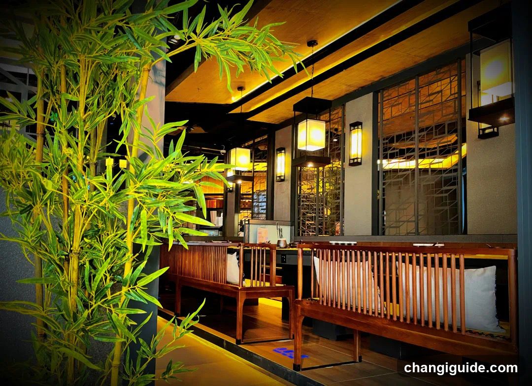 Bamboo Interior Restaurant Scene