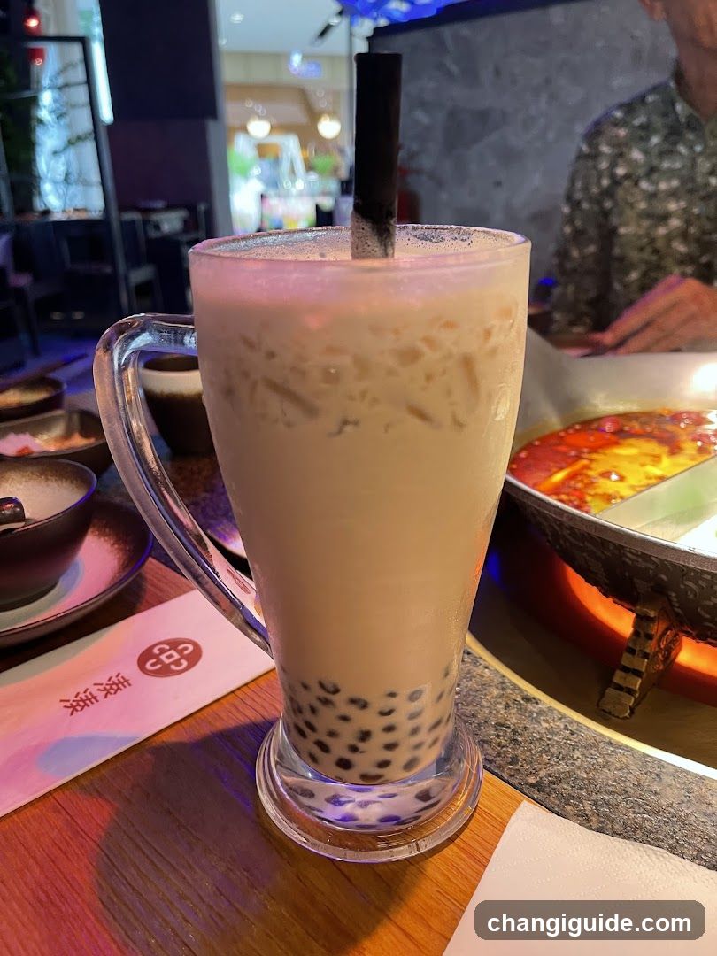 Boba Milk Tea at Hotpot Restaurant