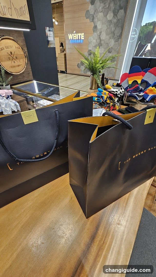 Shopping Bags on Counter