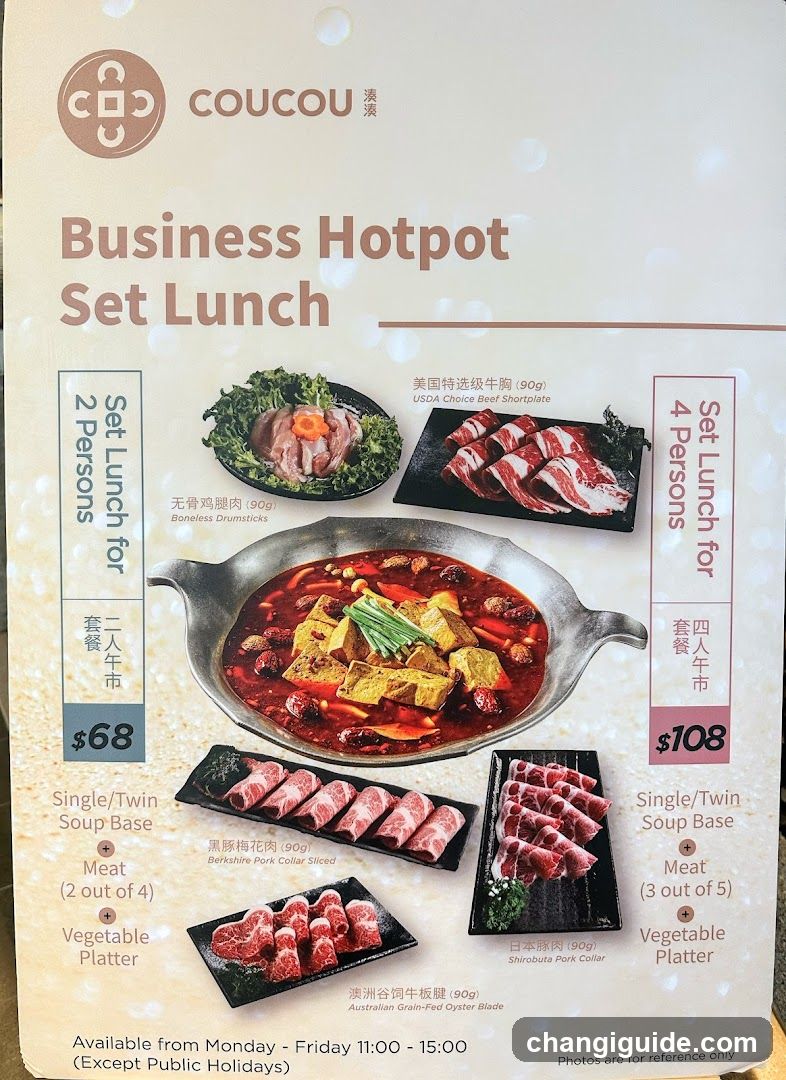 Coucou Business Hotpot Set Lunch Menu