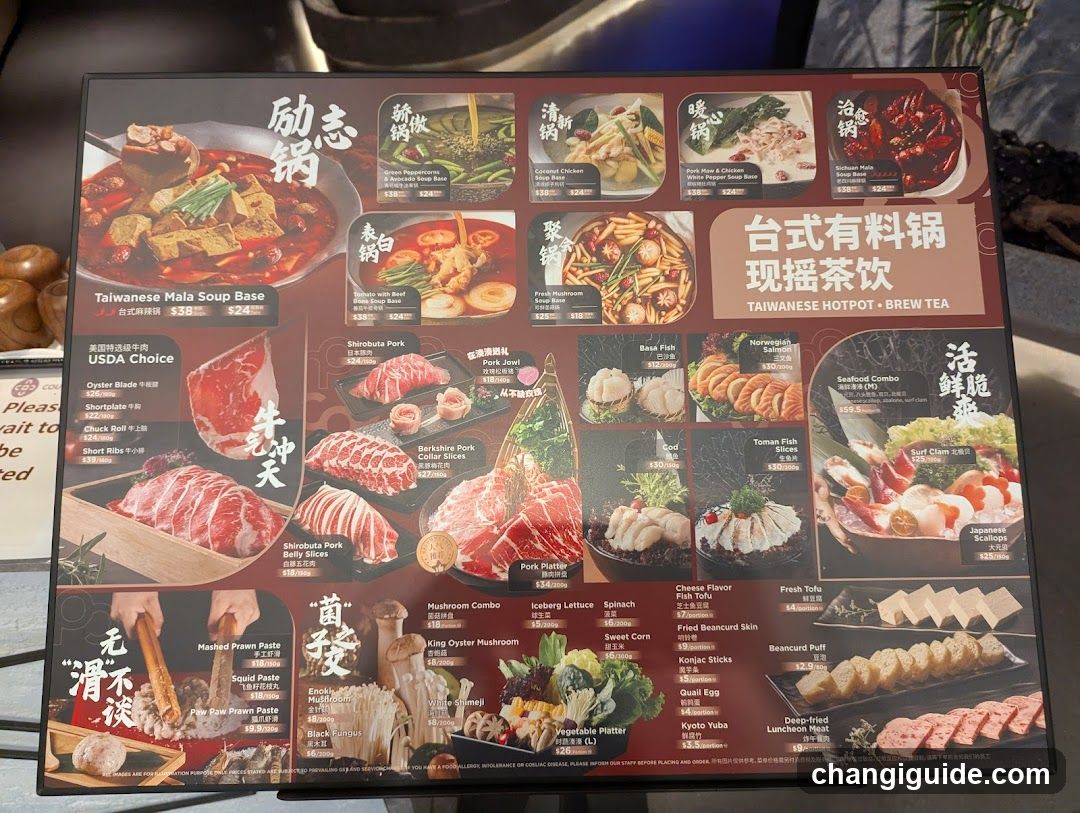 Taiwanese Hot Pot & Brew Tea Menu