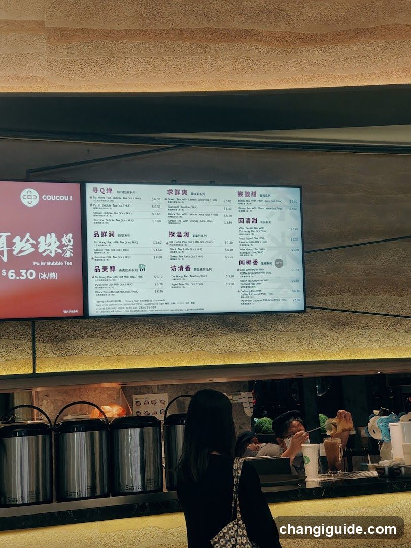 Bubble Tea Menu Board
