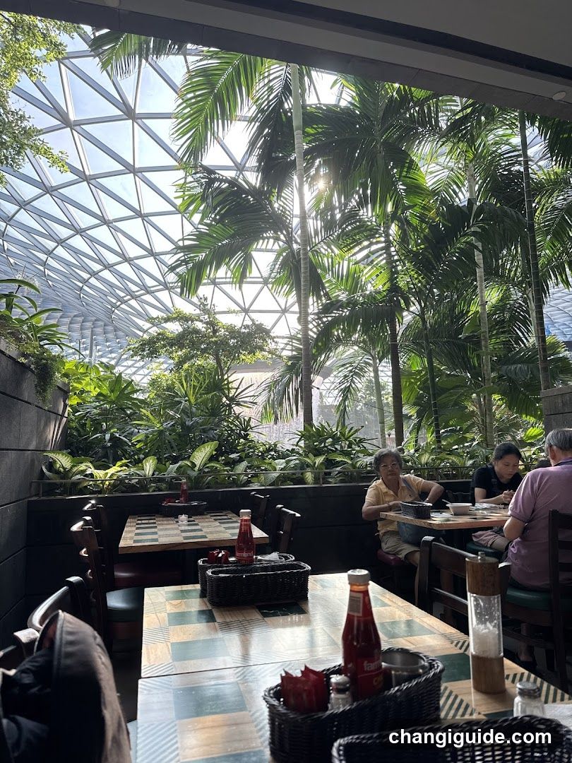 Indoor Dining Area with Tropical View