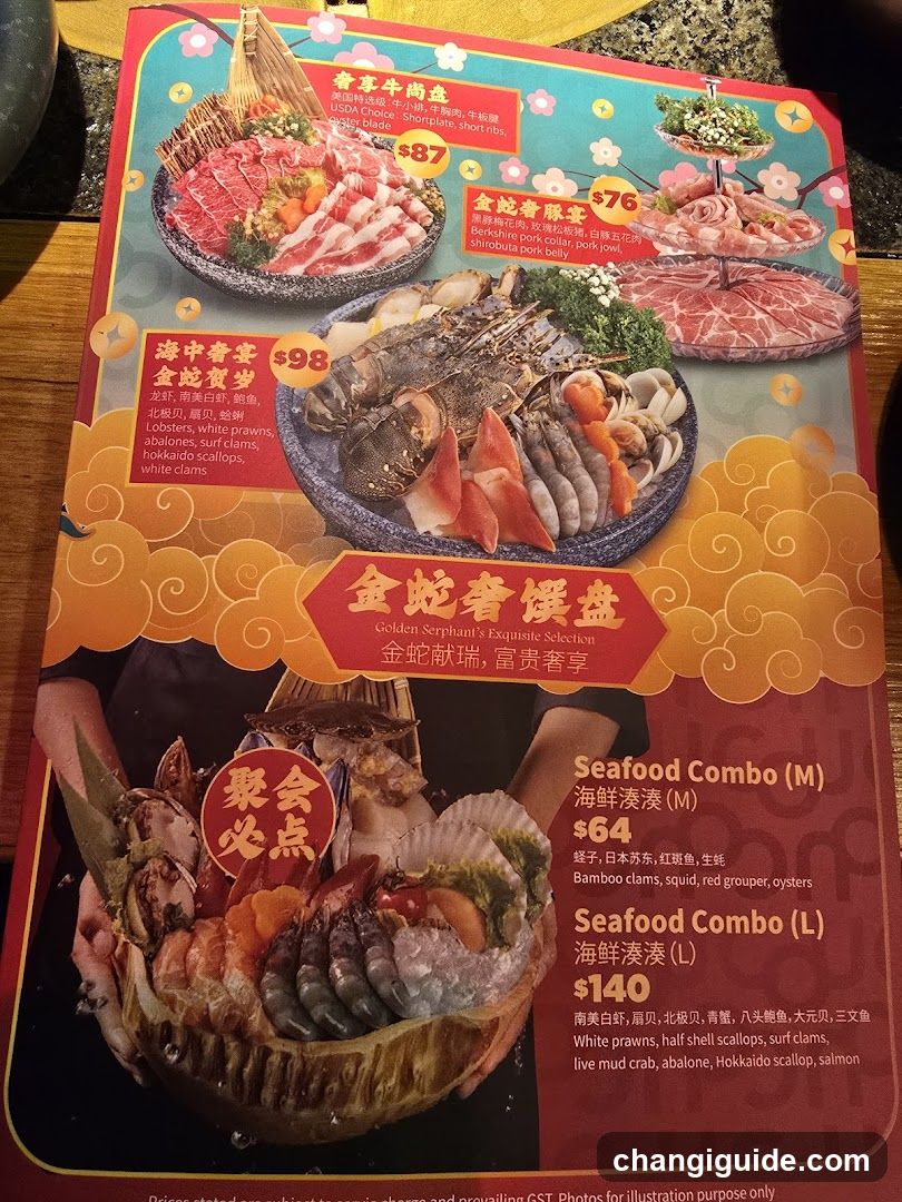 Seafood and Meat Platter Menu