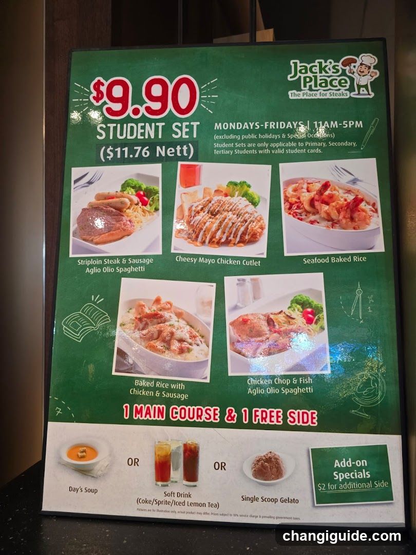 $9.90 Student Set Menu - Jack's Place