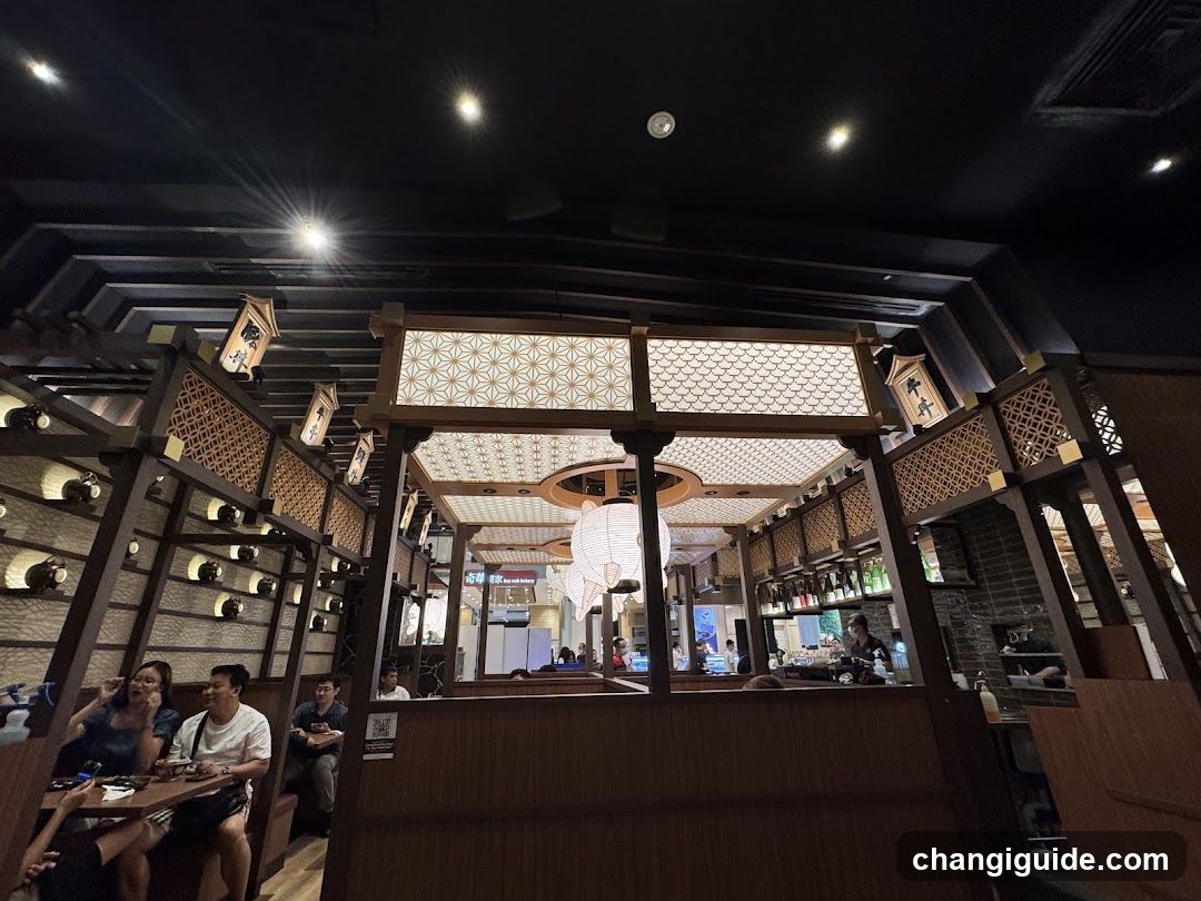 Interior of a Japanese-style restaurant