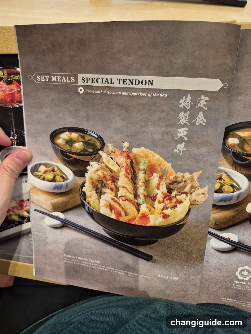Special Tendon Menu Page