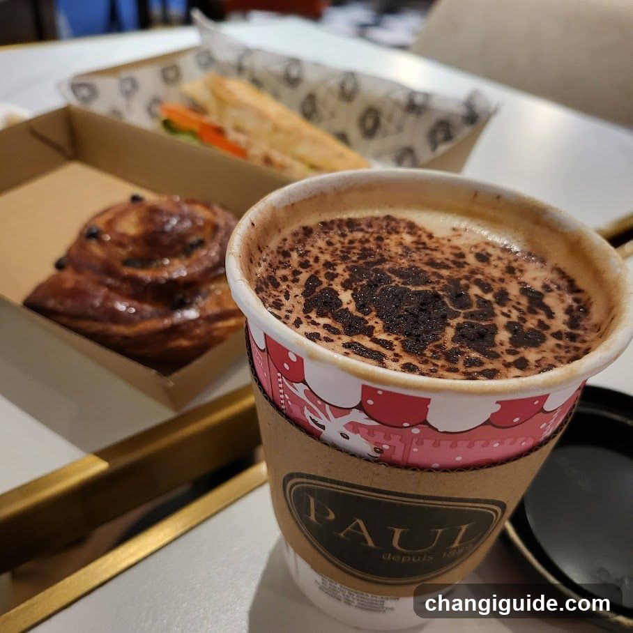 Coffee and Pastry at Paul