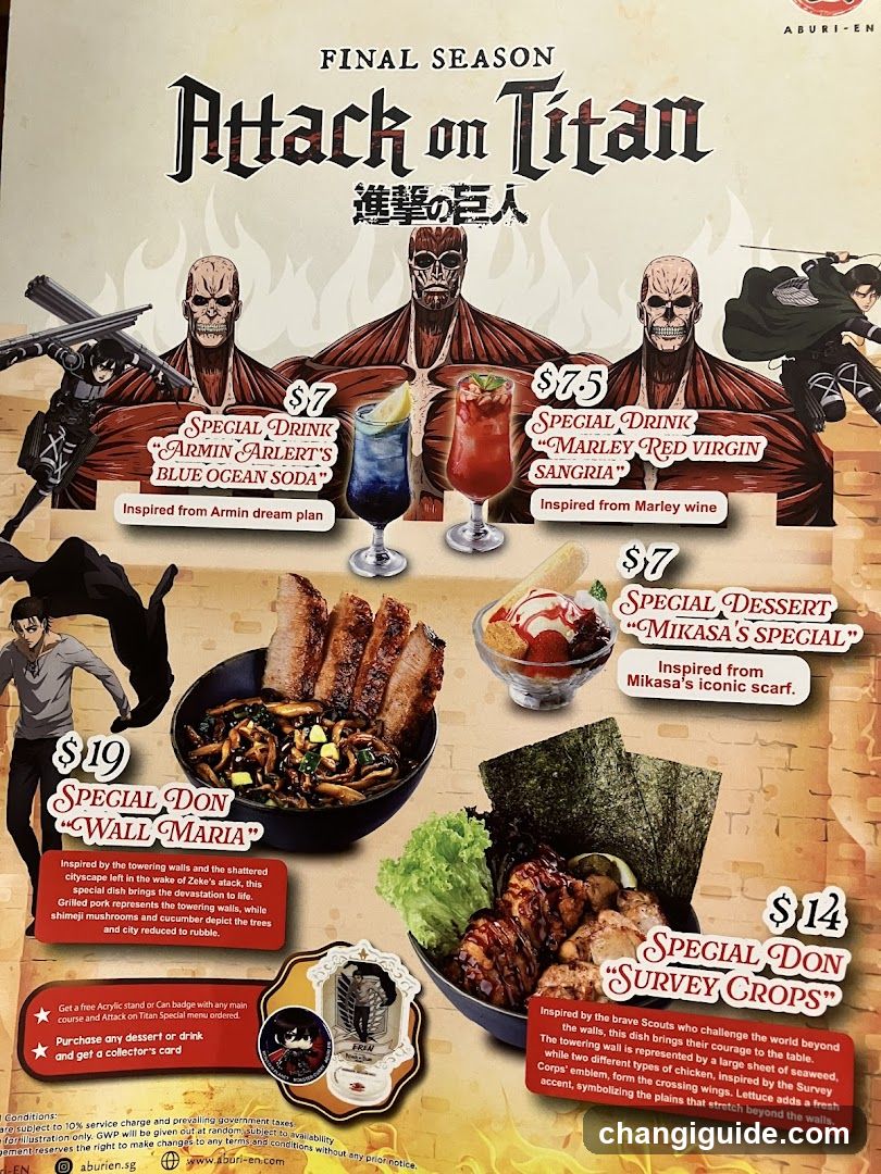 Attack on Titan Final Season Menu