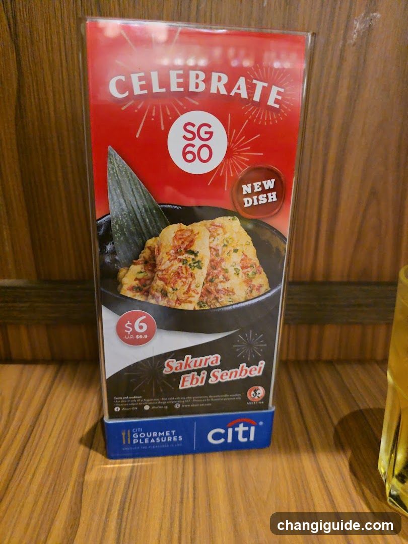 SG60 Celebration Menu Card