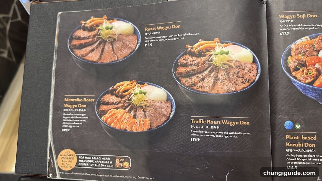 Wagyu Don Menu Page