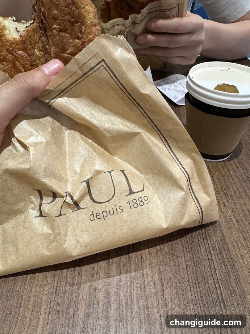 Paul Bakery Bag and Coffee