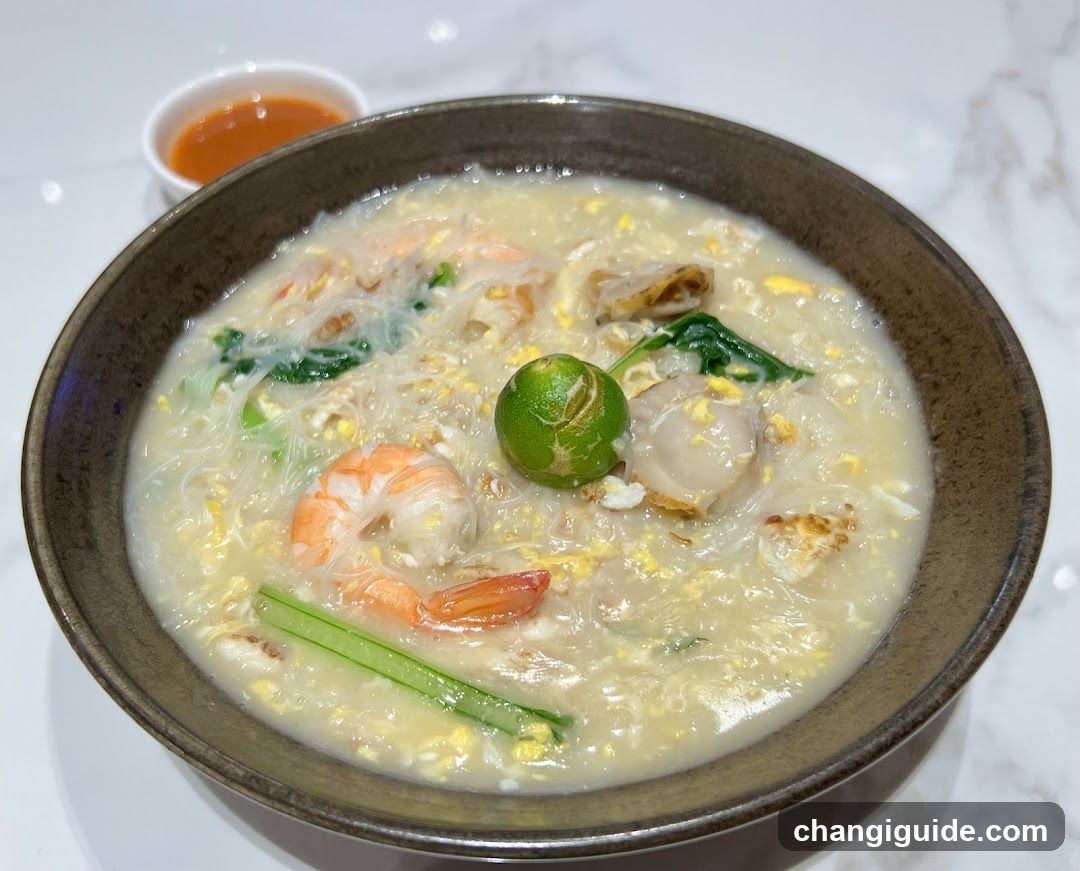Congee with Shrimp and Scallops