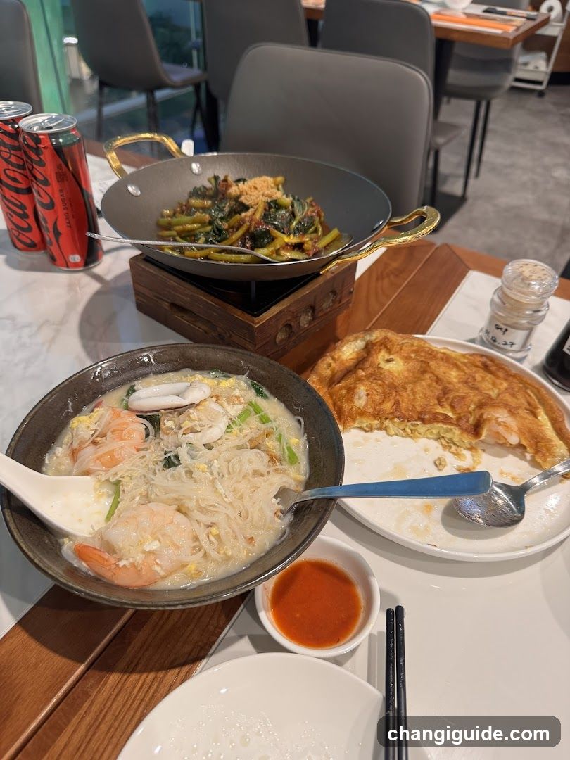 Dining Table with Asian Cuisine