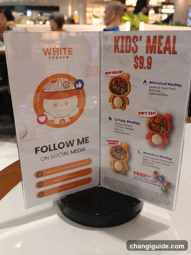 Kids' Meal Menu Standee