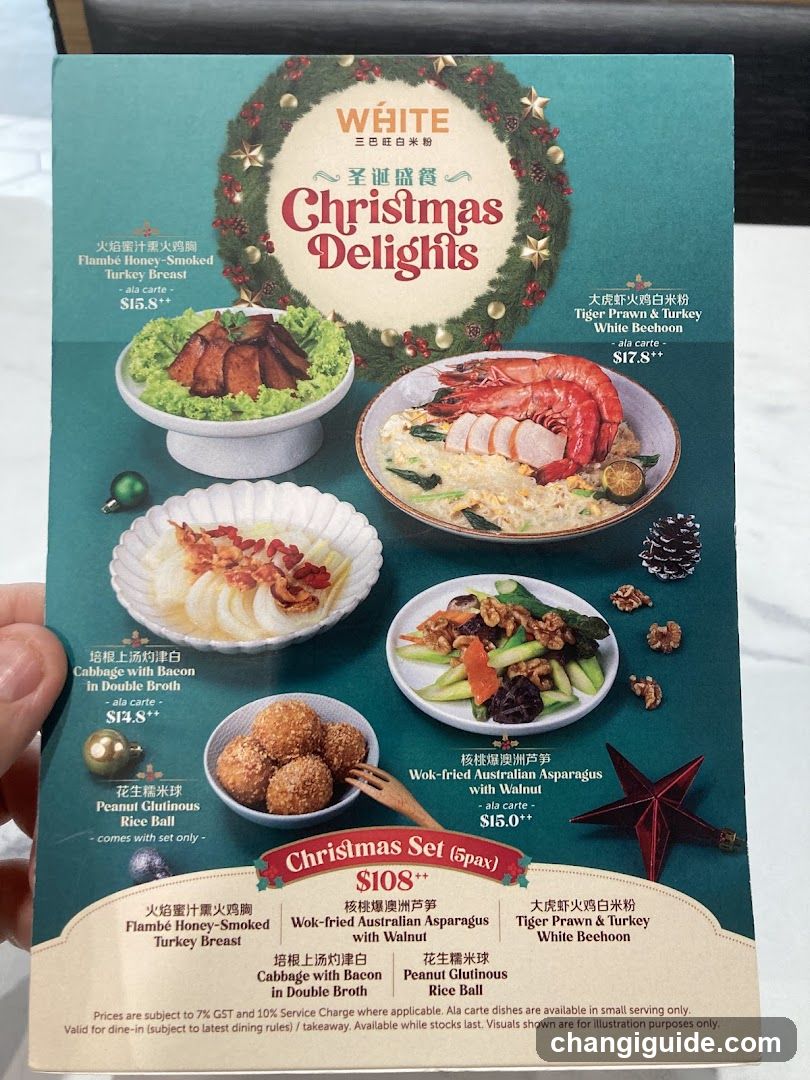 Christmas Delights Menu
