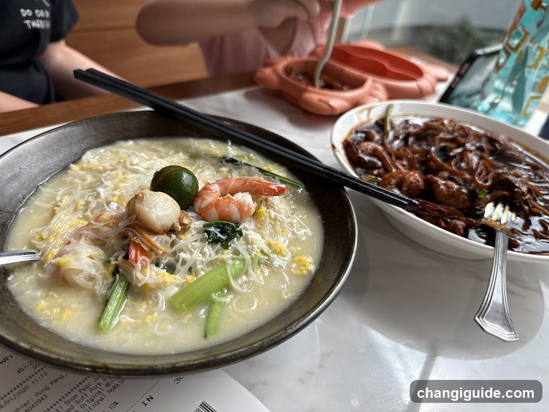 Dining Table with Noodle Dishes