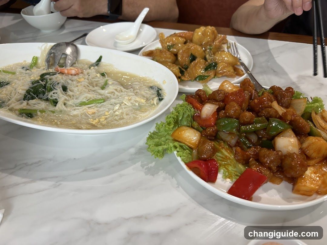 Chinese Dishes on Table