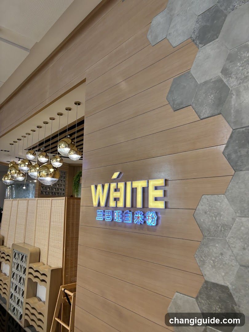 WHITE Rice Noodle Shop Interior