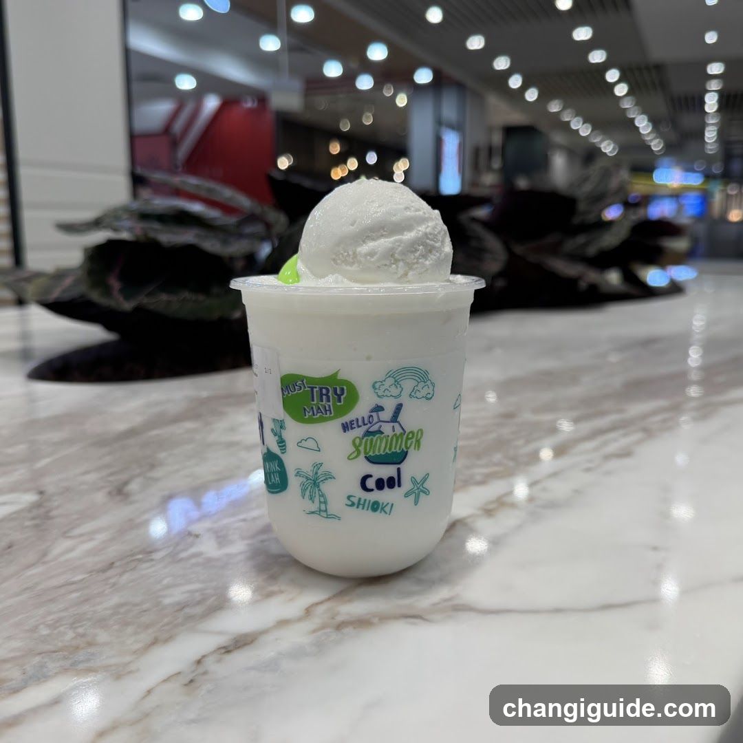 Summer Drink with Ice Cream