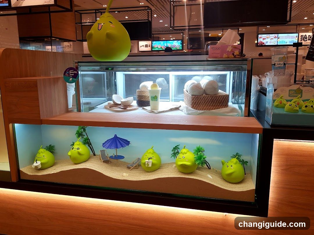 Green Pudding Display