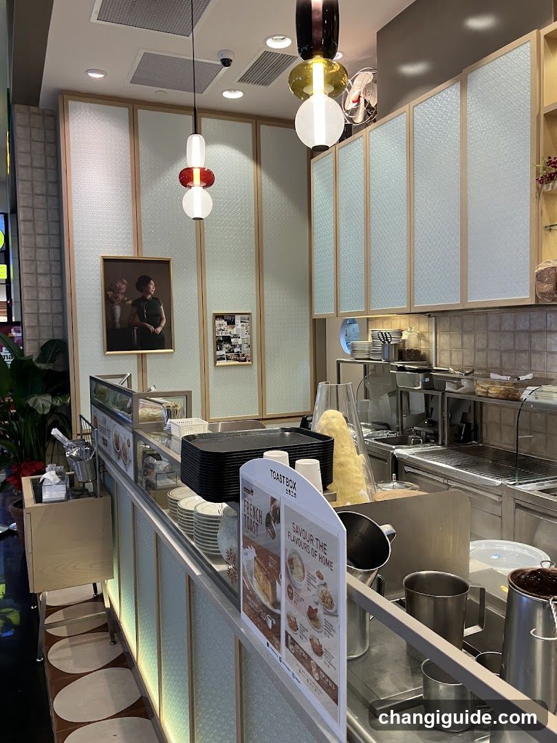 Interior of a modern cafe or bakery