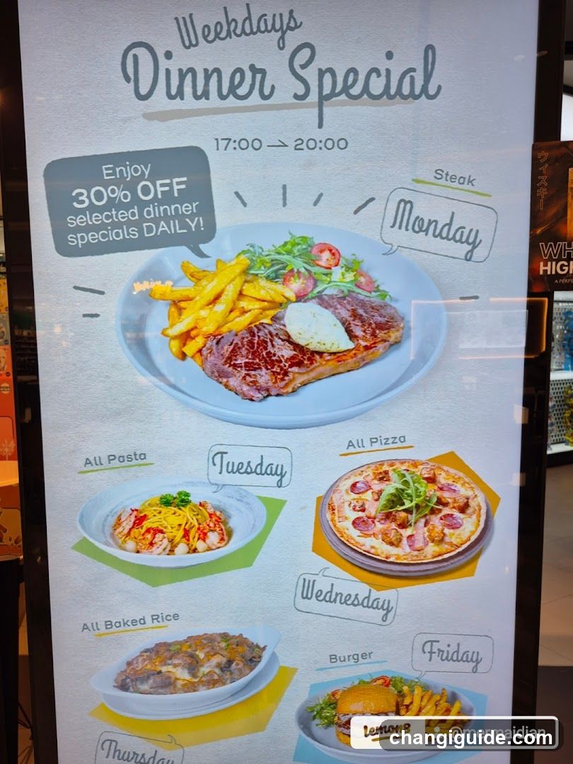 Weekdays Dinner Special Menu Board
