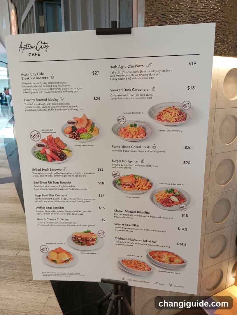 ActionCity Cafe Menu Board