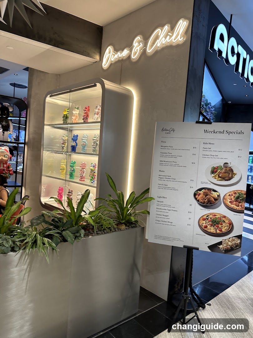 Dine & Chill Cafe Interior Display