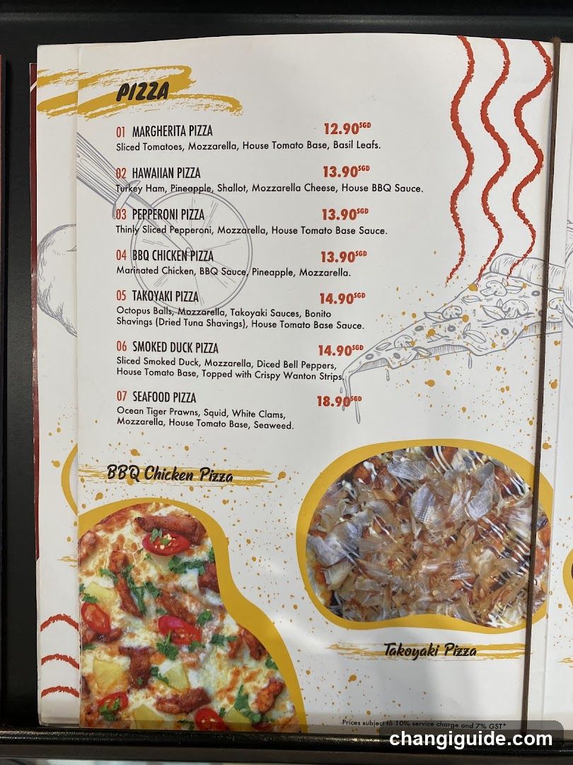 Pizza Menu