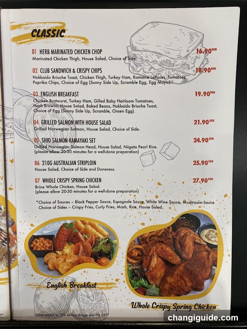 Classic Menu Page