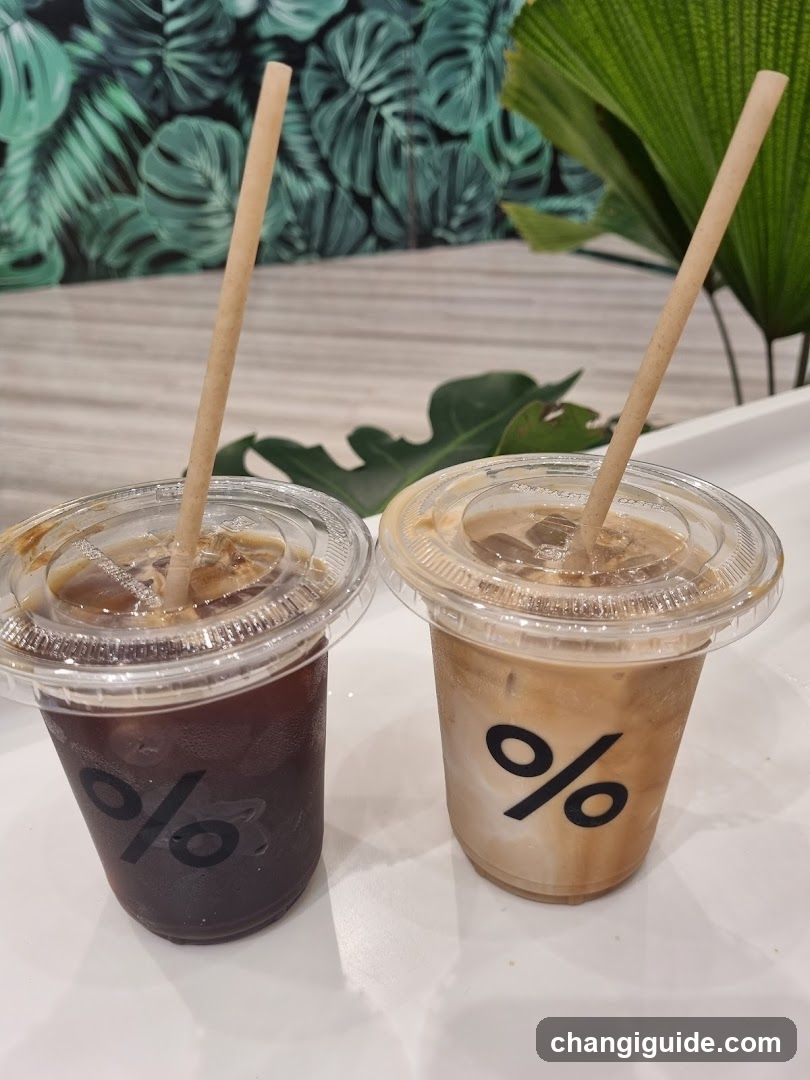 Iced Coffee Drinks at % Arabica