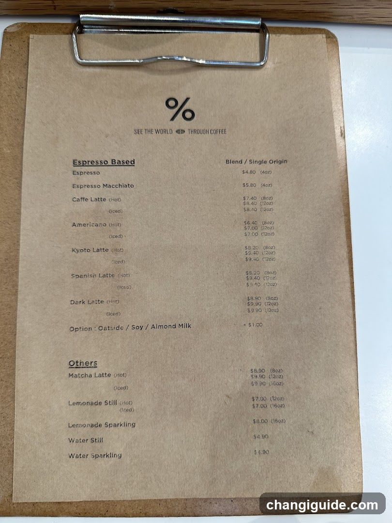 Coffee Menu
