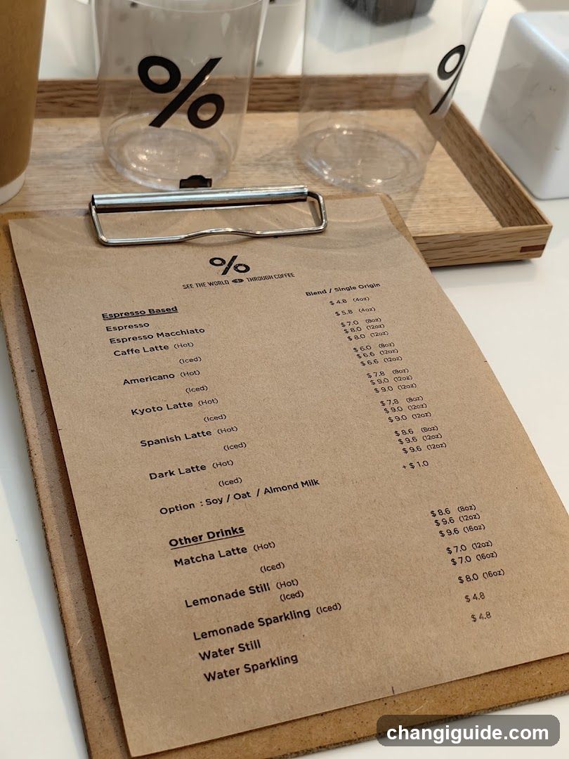 Coffee Menu