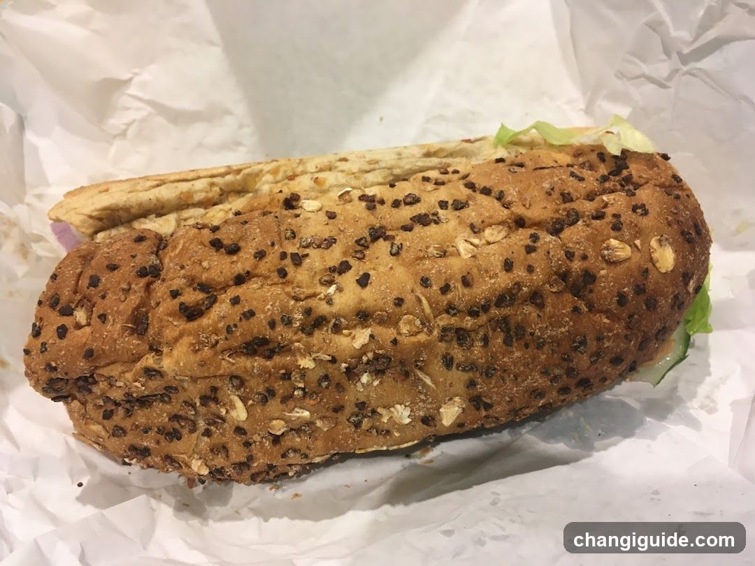 Seeded Sandwich on Wrapping Paper