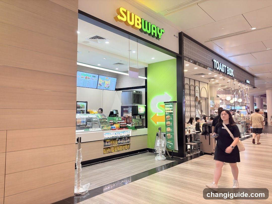 Subway and Toast Box in Mall